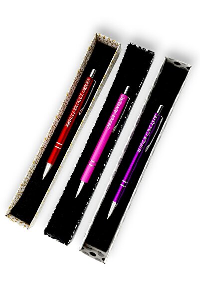 SürLaz Öğretmenler Günü Hediyesi Denil Hediyelik 3 İsme Özel Kutulu Hediyelik...