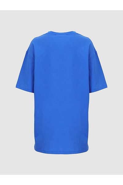 Ltb Tricou albastru cu imprimeu supradimensionat