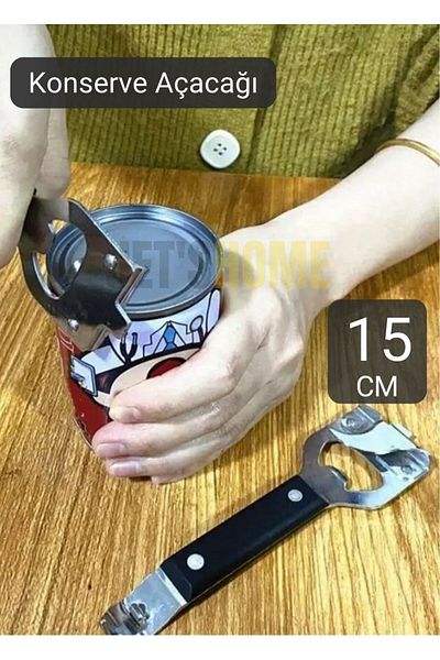 Jet's Home Stainless Bottle and Steel Mouth Can Opener - Set of 3 15 cm