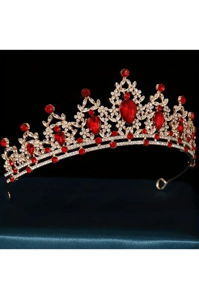 Eva Flore Red Stone Henna Night - Maternity Crown - Engagement Crown