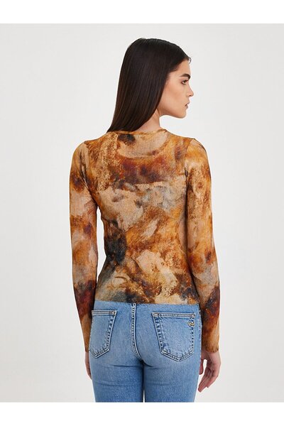 Ltb Patterned Ribbed Sweatshirt