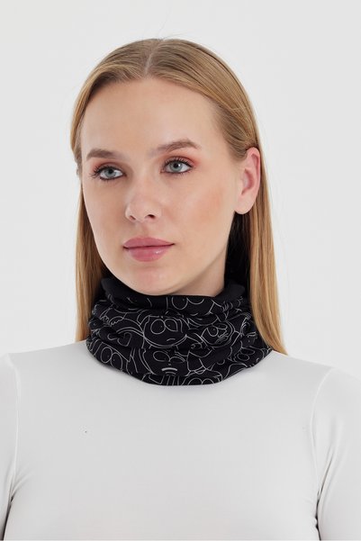 Butikgiz قناع نسائي متعدد الوظائف من القطن المرن المضاد للتعرق