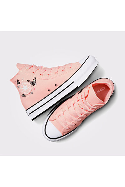 Converse Chuck Taylor All Star EVA Lift Butterflies Çocuk Pembe Platform Sneaker