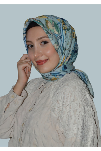 LOPRES Blue Anemone Soft Scarf