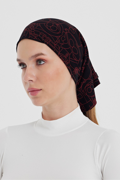 Butikgiz Women's Multifunctional Protective Cotton Flexible Anti-Sweat Bandana Neck Collar Mask