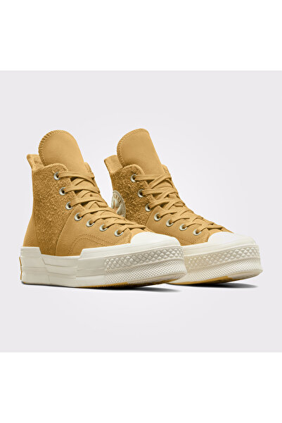Converse Chuck 70 Plus Warm Winter Kadın Bej Sneaker