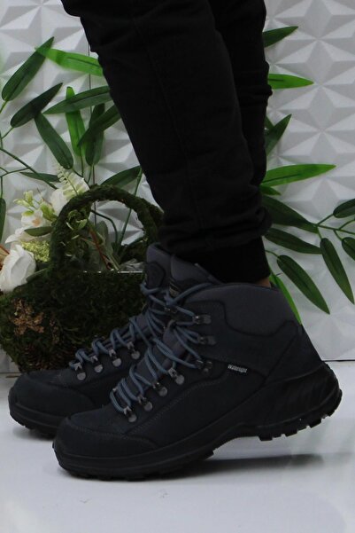 Scooter M4107 Gri Asfalt Anatomik Orijinal Ürün Hakiki Deri Su Geçirmez Erkek Bot