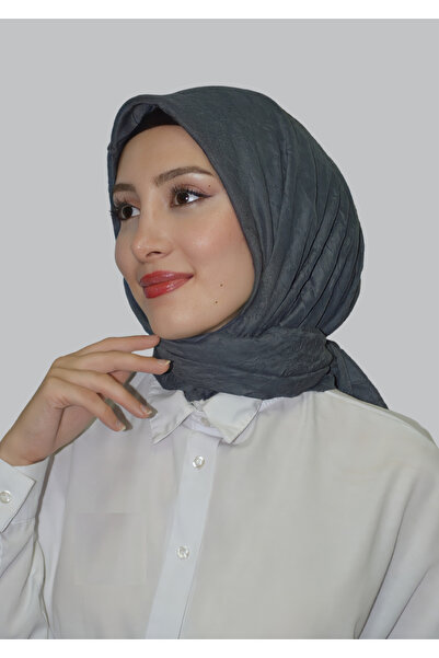 HeavenlyScarfs Anthracite Bamboo Crash Scarf