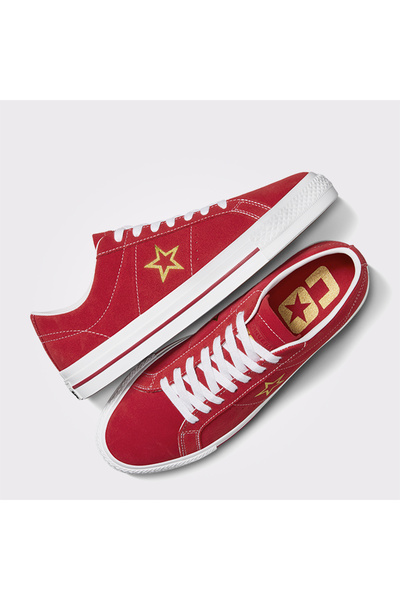 Converse Cons One Star Pro Suede Unisex Kırmızı Sneaker