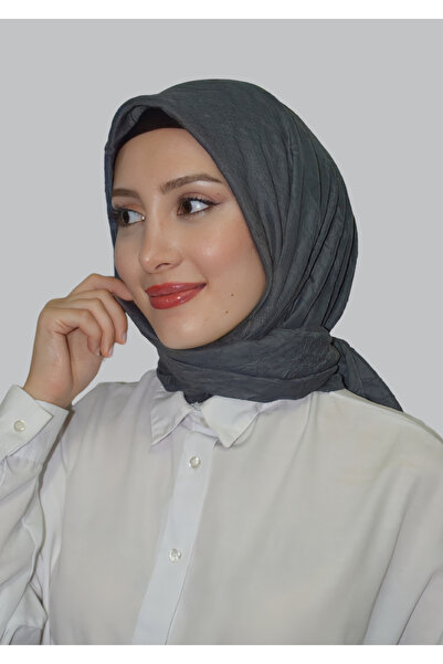 HeavenlyScarfs Anthracite Bamboo Crash Scarf