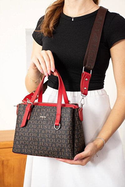 Just Polo Women's Hand and Shoulder Bag New Season Shoulder Bag Size: 18 X 25 cm