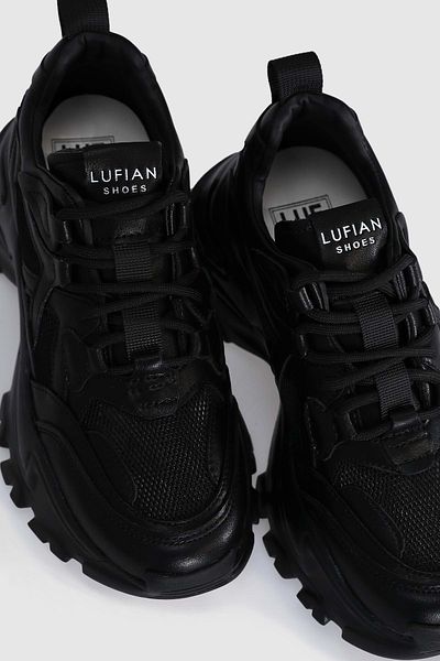 Kocamanlar Ayakkabı Lufian Bloom 121230015 Unisex Black Sneaker