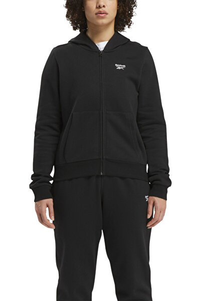 Reebok Ri Sl Fleece Fz Black Women's Tracksuit Top