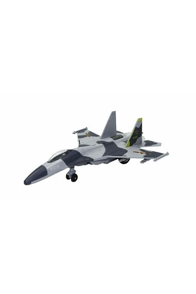 Angoravi Hw777-17 - Pull and Drop Metal Airplane with Sound and Light - Gray