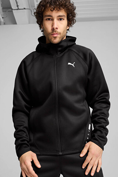 Puma Jachetă Cloudspun TechLBL Hanorac negru pentru femei