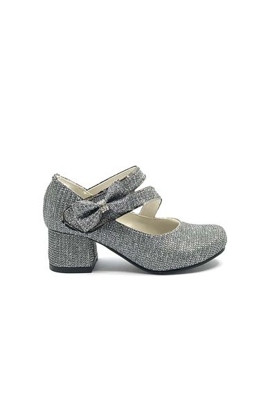 Kocamanlar Ayakkabı Pantofi pentru copii İremsu 7845 Side Ribbon pentru fete cu toc PLATINUM
