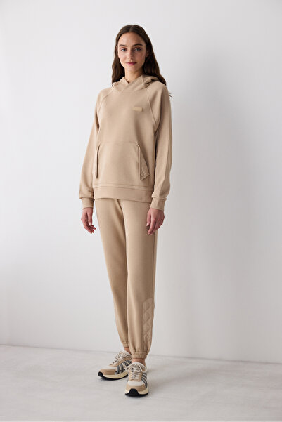 Penti Bej Yüksek Bel Kapitone Detay Perla Eşofman Altı - Saude Koleksiyonu