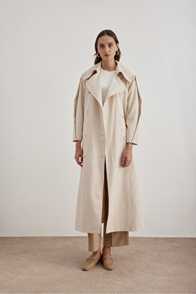 Aker 7183111 Kemer Detaylı  Pardösü