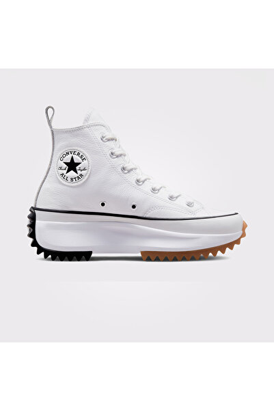 Converse Run Star Hike Platform Foundational Leather Unisex White Sneaker