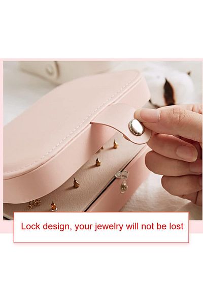 COOYA Multi-function Jewelry Storage Box, Portable Fresh And Simple Girl Earrings Plate, for Women Girls