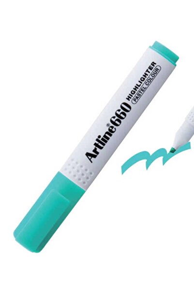 artline قلم هايلايتر باللون الأخضر الباستيل Ek-660