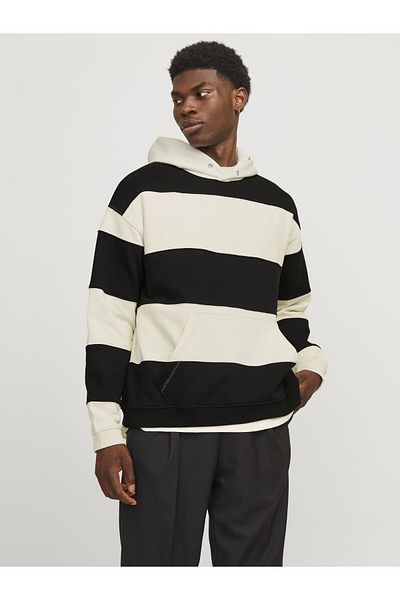 Jack & Jones Kapuzenpullover Gestreift Kapuzenpullover