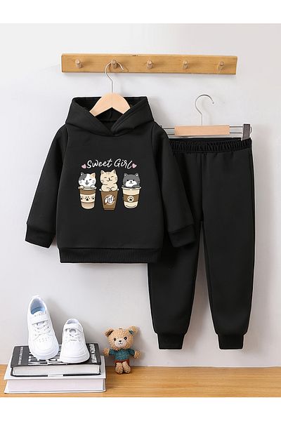 Let's Wear Комплект от 2 спортни суитшърта и анцуга Sweet Girl Premium за момичета