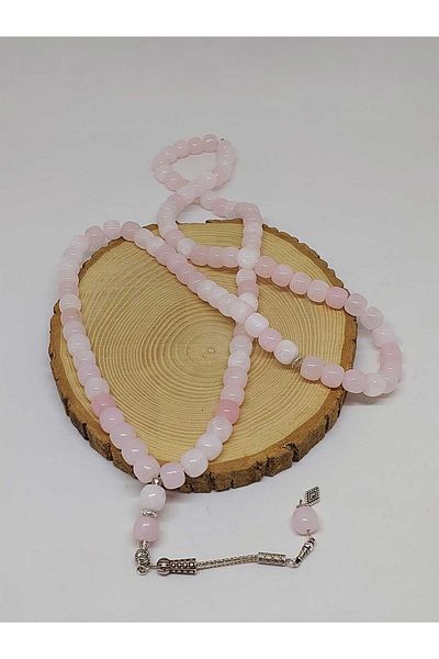 Yasamtohumu Pink Quartz Stone 99 Prayer Beads 9*10mm (49420)