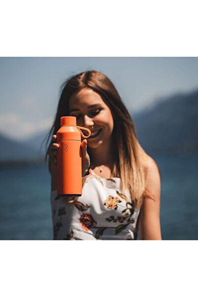 customspruducts Ocean Bottle Orijinal Güneş Portakalı Paslanmaz Çelik Termos  (500ml)