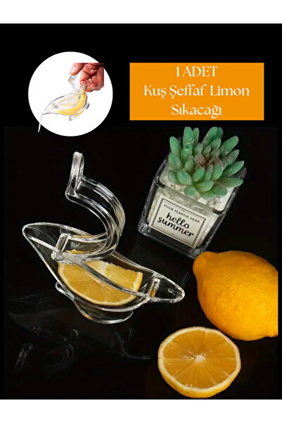 Oliva Nero 1 Adet Pratik Limon Sıkacağı, Şeffaf Kuş Şeklinde, Limon Ve Portak...