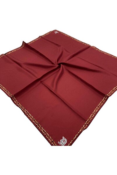Levidor Eșarfă din mătase Tivil de culoare uni burgundy 21077