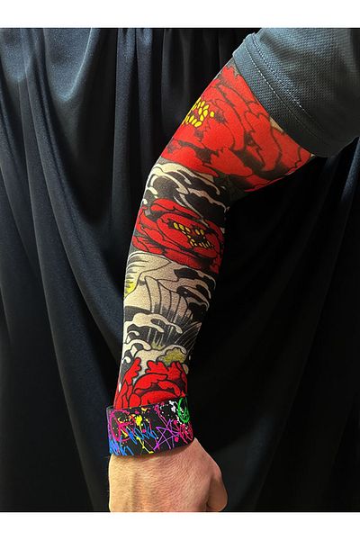 sedu 3D Printed Wearable Arm Tattoo - Socks, Arm and Leg Tattoo, 2 Pieces Model 2