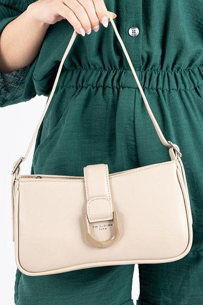 David Jones Soft Vegan Leather Women's Shoulder Bag - Casual Crossbody Bag