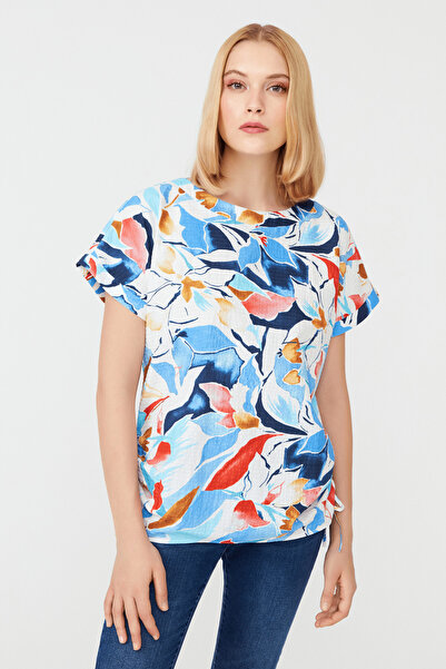 Naramaxx Yanları Büzgülü Düşük Kollu Bluz