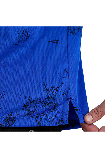 Adams Ανδρικό κοντομάνικο μπλουζάκι με αθλητικό γιακά πόλο με σχέδιο σκιάς