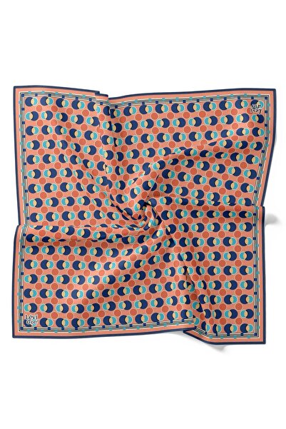 Levidor Μεταξωτό μαντήλι Tivil 4094 - 13 Μικτό σχέδιο λουλουδιών ρόδι