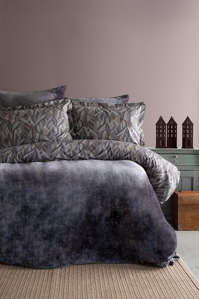 Apricitas HOME طقم غطاء لحاف بطانية مزدوجة من القطن 100% من Darcy Gray My Touch