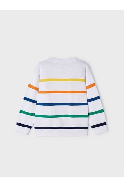 MAYORAL Boy Mercerized Striped Sweater 3357