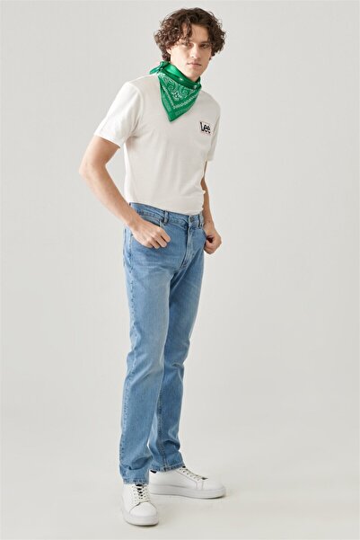 Lee رايدر بنطال جينز مرن ذو قصة ضيقة وخصر عادي