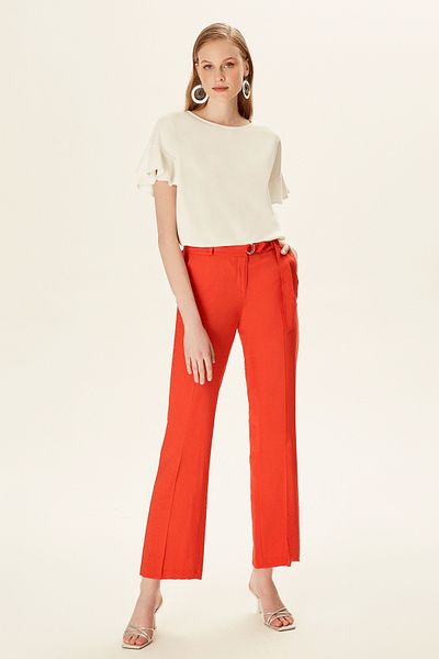 Naramaxx Wide Leg Belted Trousers