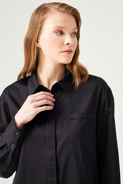 Naramaxx Back Detailed Poplin Shirt