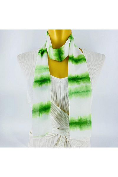 Tedz Collection PAREDORA Green Current Long Scarf