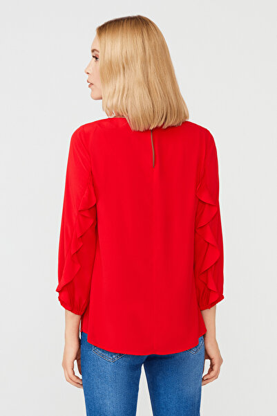 Naramaxx Fırfır Detaylı Truvakar Kol Bluz