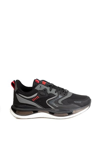 Wickers 2697 Wickers Black Red Transparent Sole Men's Sports Shoes