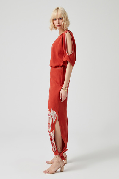 Naramaxx Baskılı Doğal Şalvar Pantolon