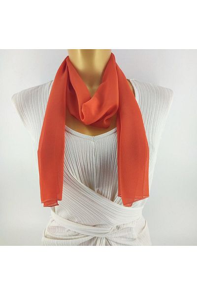 Tedz Collection PAREDORA Soft Red Long Scarf