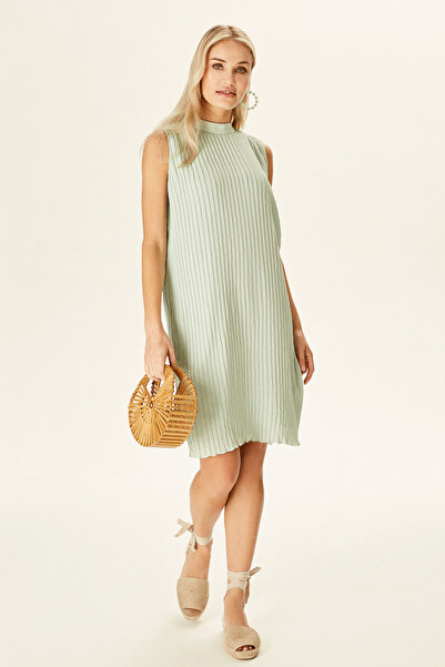 Naramaxx Piliseli Dik Yaka Elbise