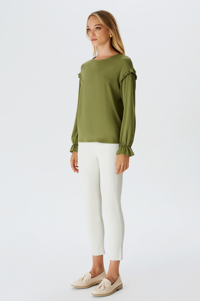 Naramaxx Fırfırlı Penye Bluz