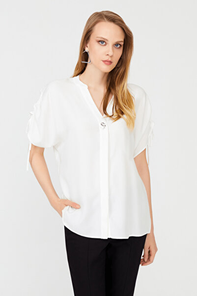 Naramaxx Pile Detaylı Penye Bluz