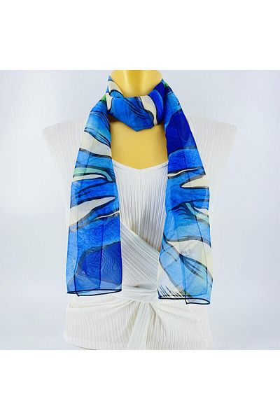 Tedz Collection PAREDORA Didim Blue Long Scarf
